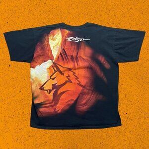 Y2k rap style t shirt oversized graphic black mens XL EDGE Eyewear pit viper